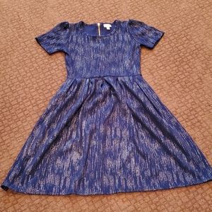 Navy blue with silver Dress